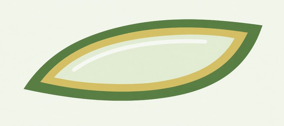 Stylized aloe vera leaf illustration.
