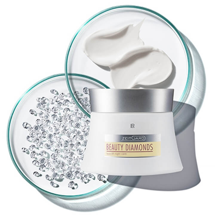 Anti Wrinkle Night Cream Beauty Diamonds with Pistachio, grape seed and olive oils