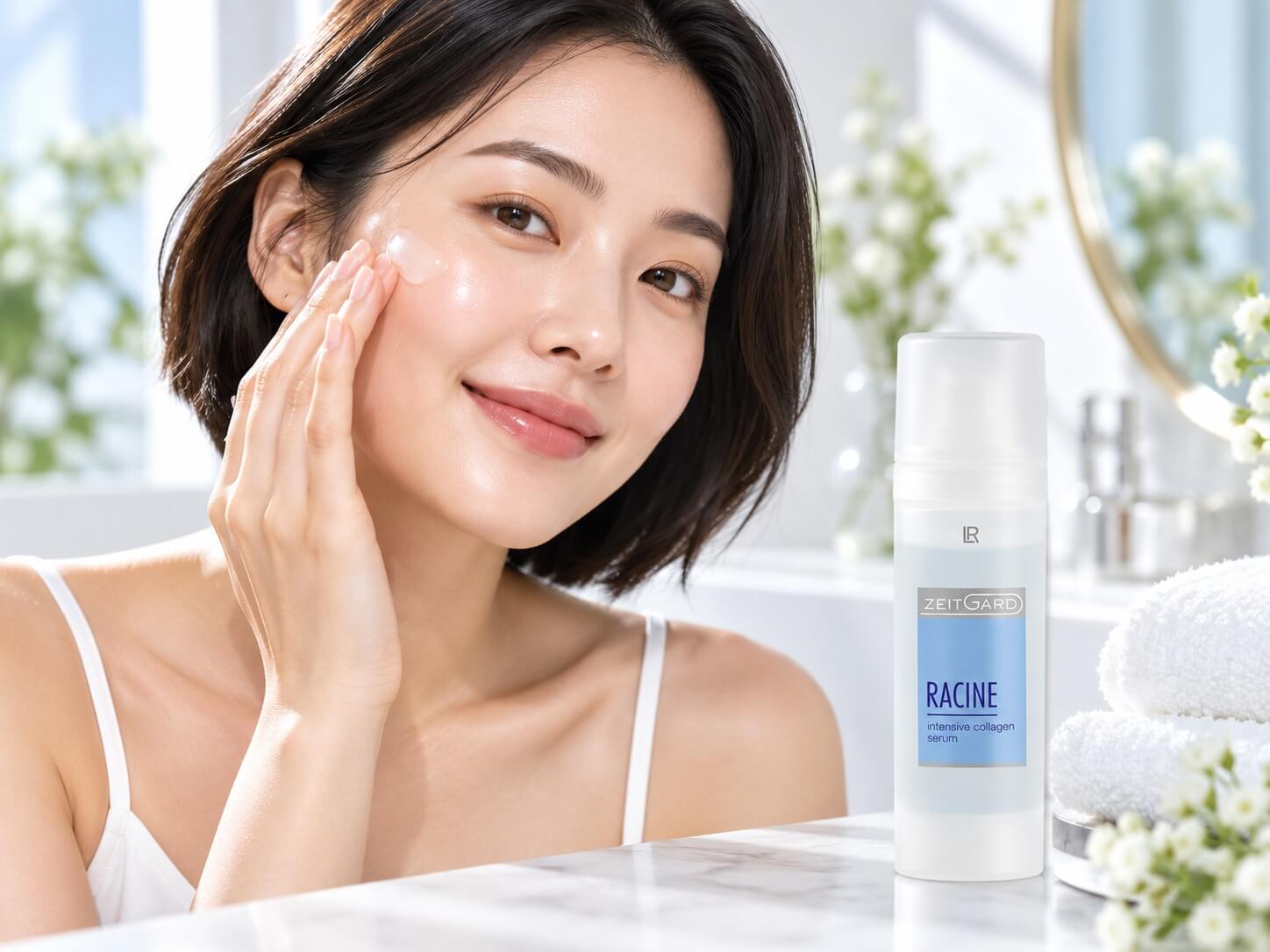 LR Racine Intensive Collagen Serum makes the skin appear youthfully fresh and smooth